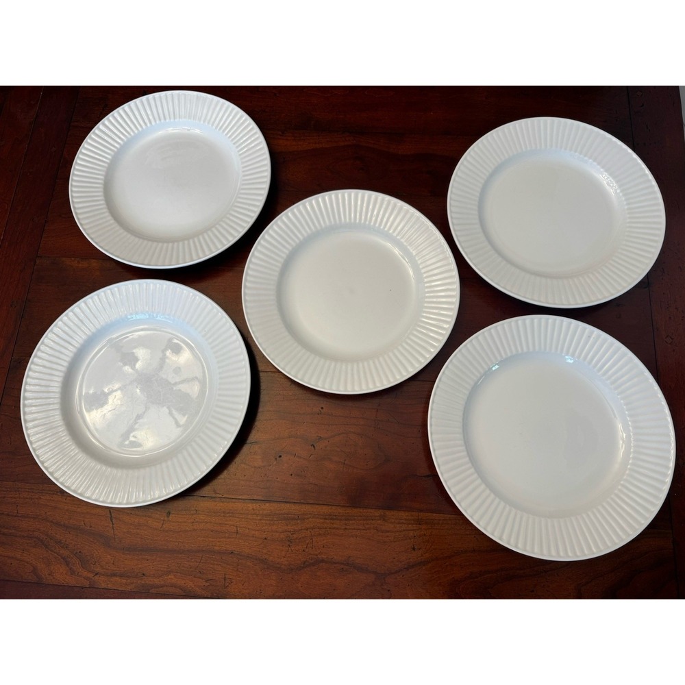 Set of 5, 20 Piece Claremont by Gibson White Place Settings Dinner, Salad, Cup - Picture 3 of 10
